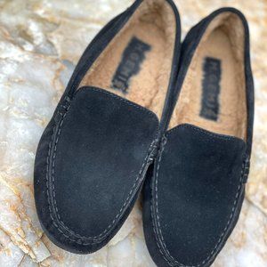 M. Gemi Felize Suede Shearling Driving Moc